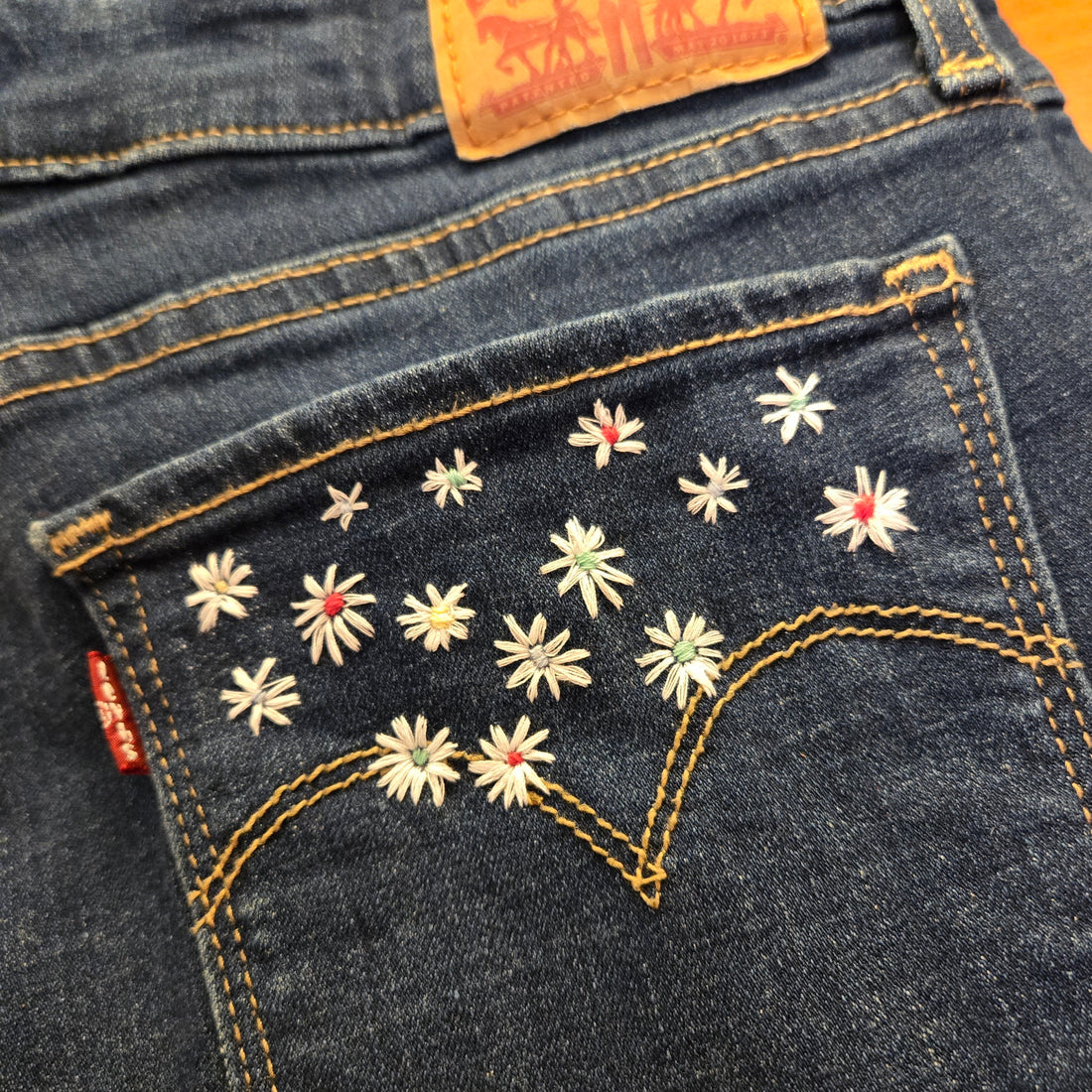 Trying Something New: Embroidered Daisies