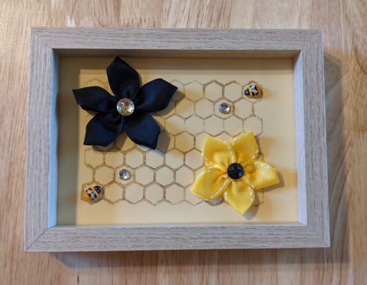 Bee-autiful Ribbon Flower Frame